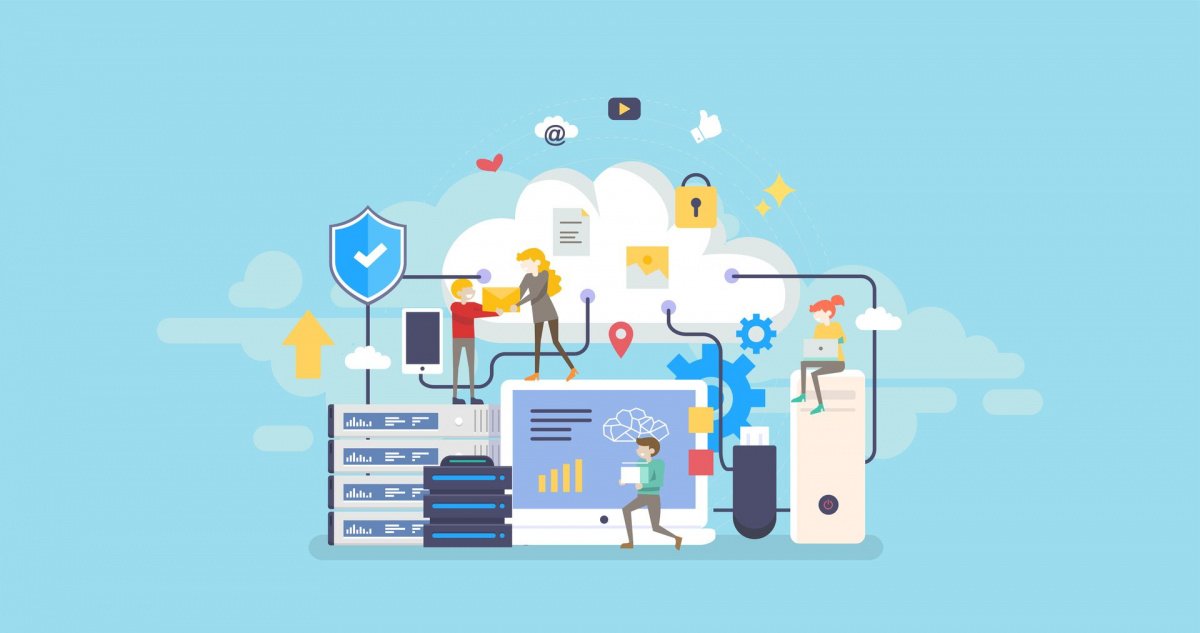 286f040d People transferring data to cloud